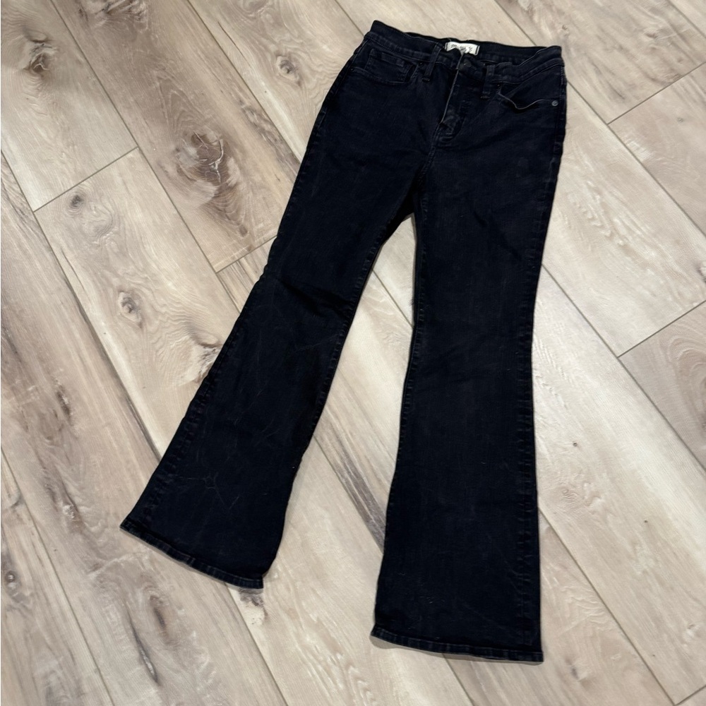 Madewell Skinny Flare, Black Frost, 29P - Picture 3 of 8